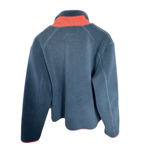 PENDELTON Winthrop Berber Fleece Jacket Storm Blue Orange Men's Size L - Picture 10 of 14